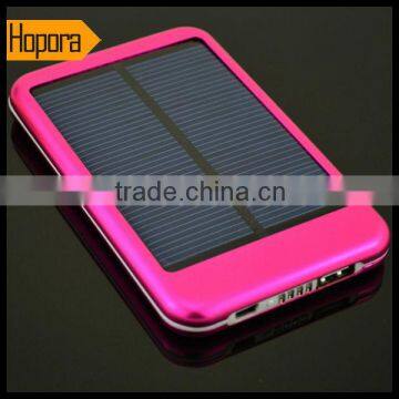 5000Mah Dual USB Backup External Battery Pack Mobile Phone Solar Charger Power Bank