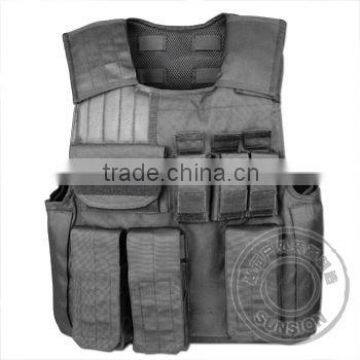 SUNSION Military Tactical Vest Combat Vest ISO standard Professional with Four Ply Nylon Thread Stitched