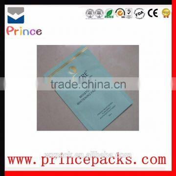 Custom print three sides seal facial mask bag for mask or eye mask packaging