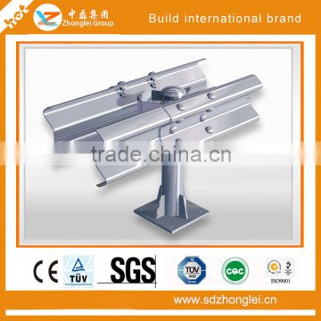 Highway guardrail plate, waveform guardrail, flange columns