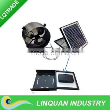 12'' 15W Solar Wall Exhaust Fan with 20W Solar Battery System