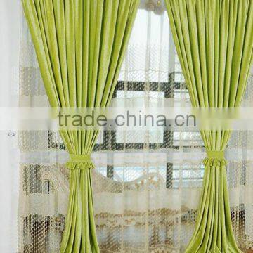 2016 Hotsale Dubai hotel home solid chenille curtain fabric for living room curtains