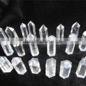 2015 Factory Direct Natural Rock Clear Quartz Crystal Prism Wand,clear Crystal Point photo-2