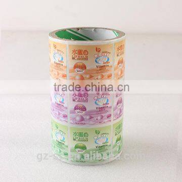 Cosmetic label rolls printing