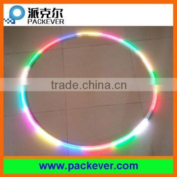 Digital/addressable/full color RGB LED hoop with battery power chargeable