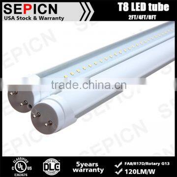 4.tube 130vac 1200mm zhuhai led tube light ul dlc for US market