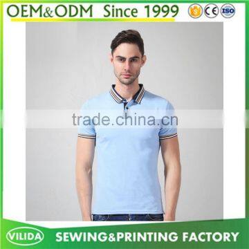 Wholesale High Quality Men's Short Sleeve 100% Cotton With Embroidered Logo Polo Shirt