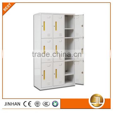 commercial use knock down 9 door changing room steel lockers