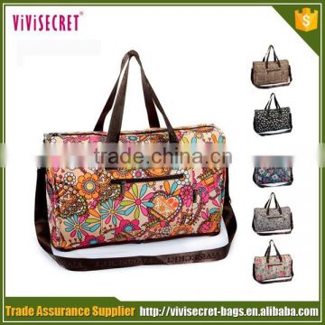 2015 nylon leisure women hand bag weekend travel bag wholesale