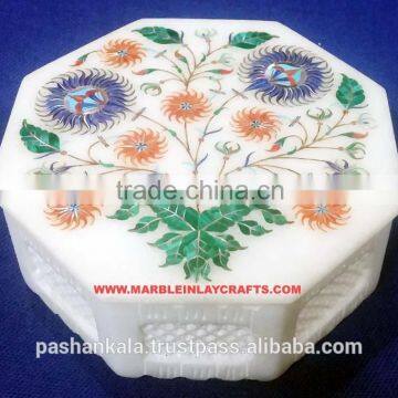 Marble Inlay Jewelry Box