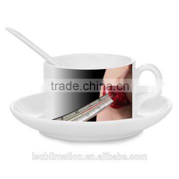 ceramic coffee cup and saucer