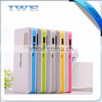 bulk items thin slim power bank 20000mah portable charger 2 usb output