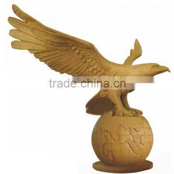 Sand stone owl art sculpture on sale