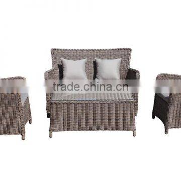4pcs cheap rattan sofa set with hold pillow/outdoor sofa set
