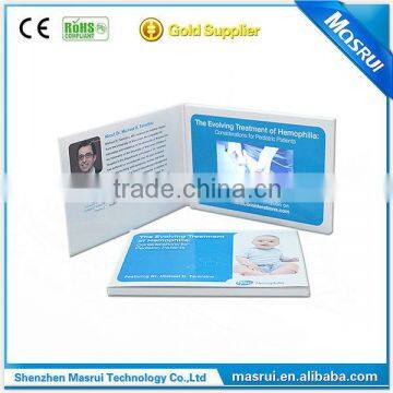 A6 Video Brochure for Health Care With 4.3inch LCD Screen,Speaker,Battery