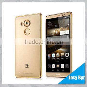 New Electroplate Clear TPU Case for Huawei Mate 8, bling transparent gel case