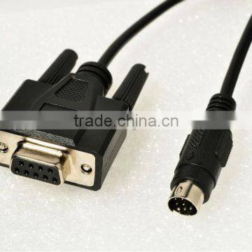 MD8 Pin to DB9 double-ended 8-pin mini-DIN to 9-pin serial conversion cable