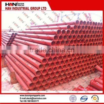 ST52 DN125/5.5" Concrete Pump Pipe 4.5mm thickness seamless steel pipe for Putzmeister zoomlion spare parts