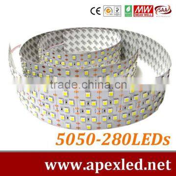 multiple row led tape smd5050-280led/m 24v