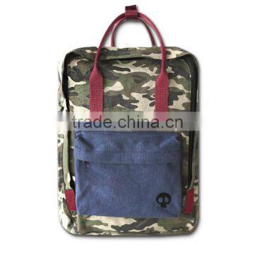 canvas camouflage backpack, cotton backpack