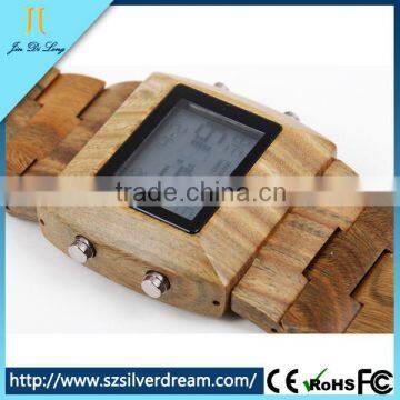 Vintage Digital Wood Watches for men china factory