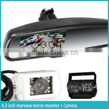 4.3 Inch Mirror Link Lcd Monitor With 2 Video Input Information Synchronization Automatic Car Parking System Rearview Mirror photo-2