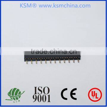 2.54mm single row straight Female header 12 pin