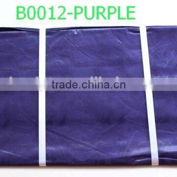 2015 Bazin African 100% Cotton Fabric wholesale for soft B0012-PURPLE