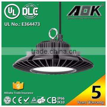 China Supplier New Arrival MW Driver UL cUL DLC Approved UFO Led High Bay Light for Factory