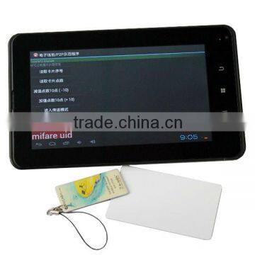 NFC tablet pc 7inch nfc android tablet with POS system 3G tablet pc with NFC reader All winner A10 CPU with 512MB 4G memory