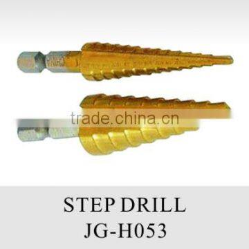 hss titanium coated step drill bit