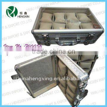 Acrylic watch case box,aluminum watch display case