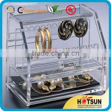 Wholesale Factory Hot Selling fashion design clear acrylic earring box