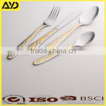 Flatware Sets Dinner Knife Fork Spoon Service tableware Stainless Steel