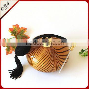 300ml Handmade Luxury Modern Leopard Print Art Cased Glass Perfume Bottle / Empty Airbag Scent Bottle