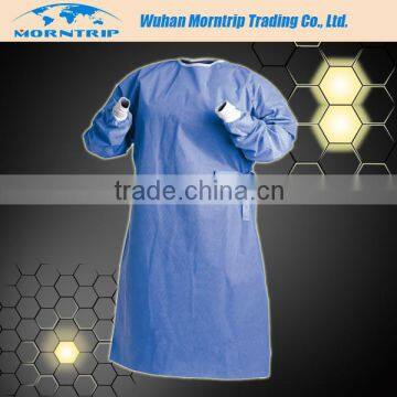 Disposable SMS/Spunlace Sterile Surgical Gown With Knitted Cuff