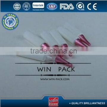 White Cosmetic Tubes With Long Pink Caps,cosmetic Tubes Packaging,plastic Tube With Screw Cap photo-2
