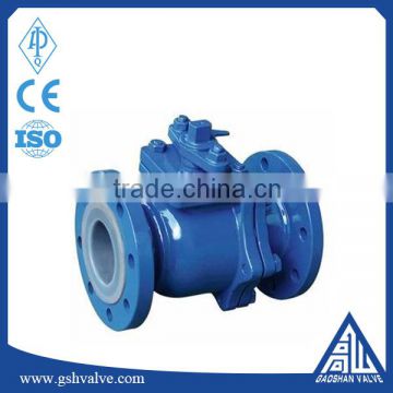 chemical resistant FEP lined ball valve