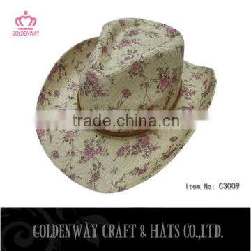 natural straw cowboy hats fashion new 2014 design