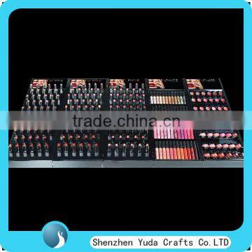 Custom slope storage cabinet counter display for cosmetics display unit