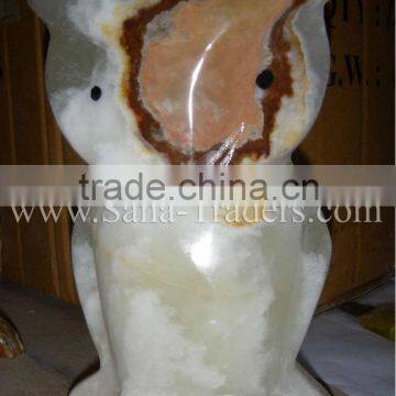 Natural Marble Onyx Designed Owl Handicrafts