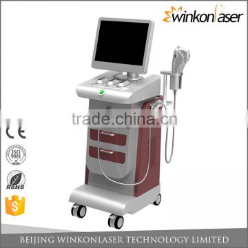 Beauty machine 15 inch touch screen 5 probes stubborn fat killer hifu wrinkle removal facial hifu lifting