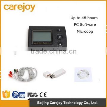 3/12 channel ECG/EKG Holter recorder System with Analysis Software cardiac diagnostic 24-72 hours recording time