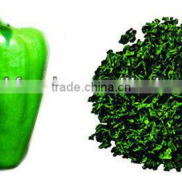 Manufacture of dried green pepper