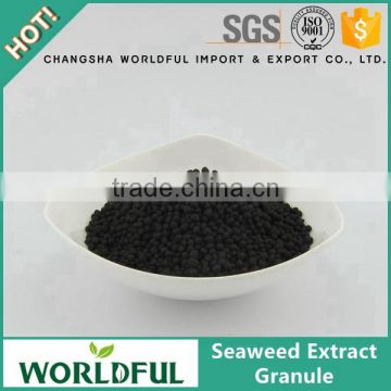 Black water soluble seaweed extract ball /pellet/granular fertilizers agricultural organic