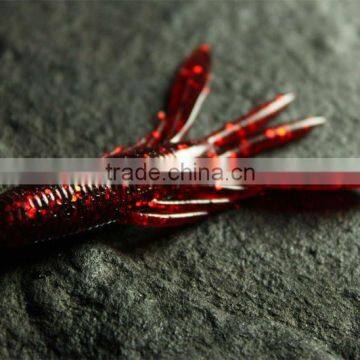 shrimp soft fishing lure with salt,freshwater soft lure G02