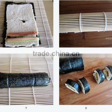 White skin Bamboo sushi rolling mat for food