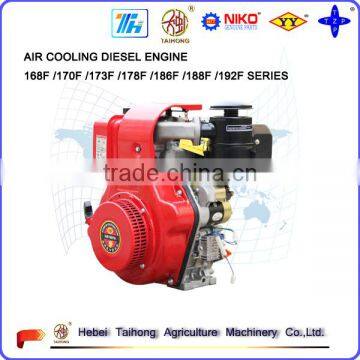 4-Stroke 188F diesel engine motor, 5hp air cooling diesel engine for sale