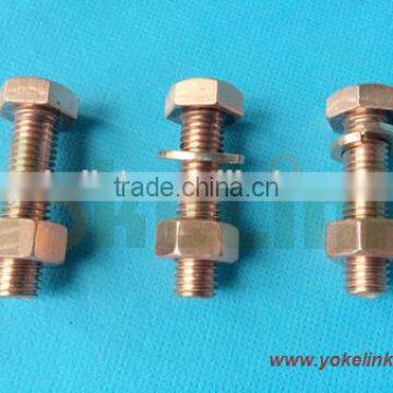 hex copper machine screws /hex head copper screw