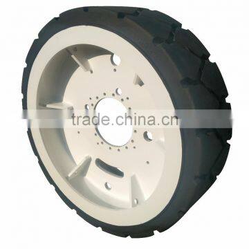 China supplier solid tires with wheels rims for heavy duty equipment 1510x470